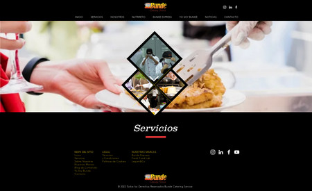 Bunde Catering: Web design, digital marketing service, branding, social media, graphic design and consultancy