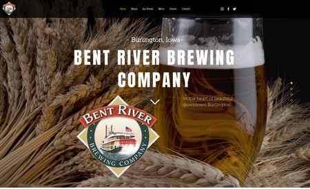 Burlington Bent River Brewing Company: Advanced Redesign, Mobile Included. 