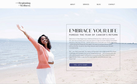 A New Beginning To Wellness: Website Design