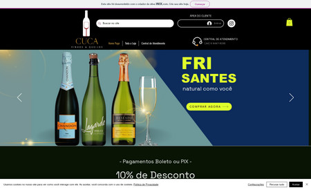 Cuca Vinhos E Queijo: Venda Online (E-commerce) de Vinhos e Queijos