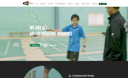 Gulf Badminton Acad.: A Badminton Academy's website which offers training by professionals trained by Padmashree Gopichand in an environment matching global standards.