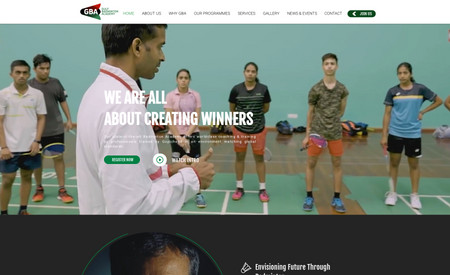 Gulf Badminton Acad.: A Badminton Academy's website which offers training by professionals trained by Padmashree Gopichand in an environment matching global standards.
