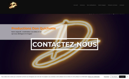 Don Quichotte: Refonte du site Les productions Don Quichotte afillié à TVRM