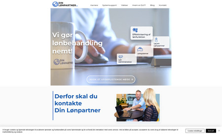 Din Lønpartner: A fully customable webside presentation of our client working with salary administration.
We delivered everything from UI/UX design to special designet assets such as icons and animated elements.
Our graphic designers also made illustrations and picture editing giving our client a fantastic base to create their own content and expansions.
(Please Note: As all our projects are fully customable by our customers - Please consider that current design might be different from our original design)