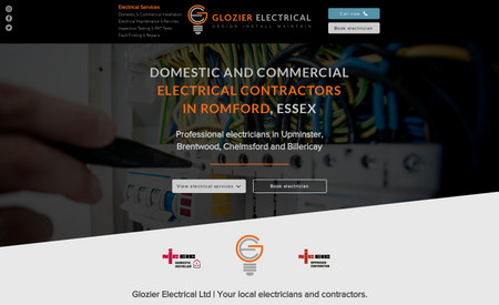 Glozier Electrical Ltd: A clear, user-friendly Electrical Contracting website designed for desktop and mobile. The goal? To generate localised enquiries for commercial and domestic electrical jobs.