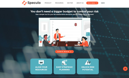 Speculo : Created the website from scratch