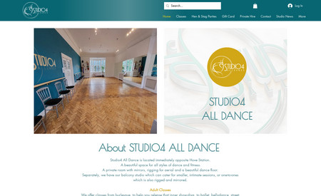 blacklace-studios: A dance studio website with booking system
