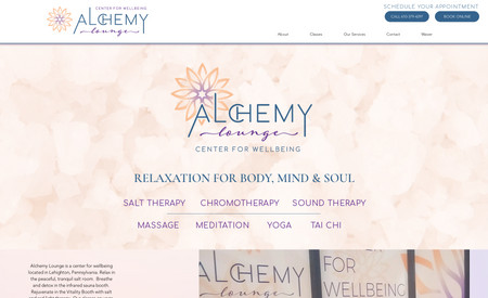 Alchemy Lounge: Logo and brand design, complete website design
