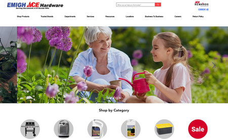 Emigh Ace Hardware: One of our recent projects was for Emigh Ace Hardware, a family-owned hardware store in Sacramento, California. Our goal was to revamp their website, improve their search engine ranking and increase their brand awareness through video content.

We started by redesigning their website to make it more user-friendly, responsive and visually appealing. We also added a blog section that features helpful tips, product reviews and DIY projects for their customers. To populate the blog, we created a YouTube channel for Emigh's, where we uploaded videos of their staff demonstrating various products and services. We then embedded the videos on their website and optimized them for SEO.

Emigh's presented a unique challenge as they don't directly sell products on their website. Instead, they redirect customers to the corporate Ace Hardware site, where they can order online and pick up in store. To make this process seamless, we integrated a product feed from Ace Hardware on Emigh's website, so that customers can easily browse and compare products without leaving the site. We also added clear call-to-action buttons and links to encourage customers to order online and support their local store.

Our project resulted in more than double the traffic, and a significant increase in conversions and customer satisfaction for Emigh's. Their website now ranks higher on Google for relevant keywords, and their YouTube channel garners over 70 hours watched a month and 3k views. They have also received positive feedback from their customers, who appreciate the informative and entertaining content they provide.
