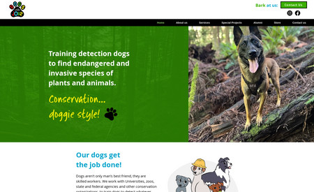 Dogs with Jobs: Website redesign, support