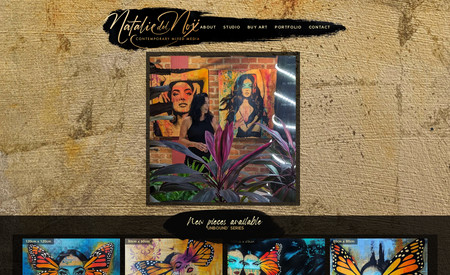 Natalie Del Nox Art: Natalie Del Nox est une artiste pluri-disciplinaire basée au Mexique. Elle souhaitait appliquer sa vision et son esthétique à son nouveau site web, et nous l&amp;amp;#39;avons assitée pour rendre la chose possible.