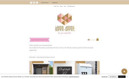 ideen-depot: Klassische Website, Blog, Shop, Komplettlösung und Betreuung