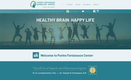 Purino Fortanasce Neurology Center: Refonte complète du site + Référencement