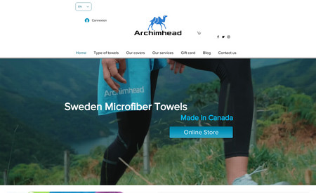 archimhead: Site commerce de couverture de Serviettes en Microfibres de Suède