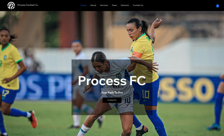 Process FC: Process FC is growing company focusing on connecting soccer players with professional opportunities. We designed them a beautiful one page website using Wix Studio. 