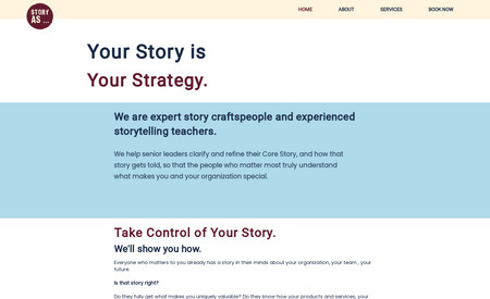 Story As: Website in a Day program
