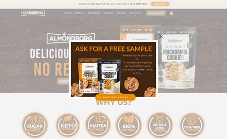 Almondborg.com: Our friends at Almondborg.com were looking for a Wix Expert to provide conversion optimization services for their website and E-commerce System. We assisted them with optimizing their information architecture, developing their E-commerce system, creating coupons and allowing their customers to order a FREE bag of cookies!  We are thankful to have been of assistance!

We love this client because they were easy to work with, had a clear and concise goal, and they were so kind as to provide us with some free cookies as a thank you! 🍪 