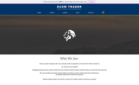 Ecom trader: We built the full website, made custom graphics, back office design, Fully optimized SEO and fully optimized​ for phone and tablet.