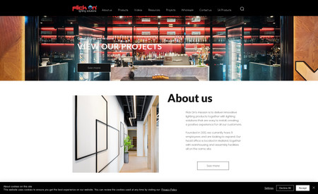 FlickOn: Client was looking for a custom-designed solution for its categories, page layout and products. Our team developed a custom code to display the client's categories and redesigned the custom menu on each page.