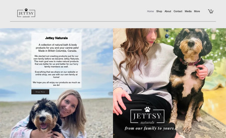 Jettsy Naturals: Another small business e-commerce site.