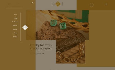 CQ Jewelry: eCommerce website