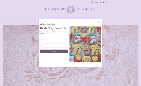 Tooth Fairy Cookie Jar: Created a website for a business owner who makes cookies! Check her out!