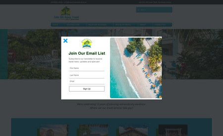 Takemeawaytravel: This website was designed for an experienced travel agency who has a growing team and has earned many awards. 