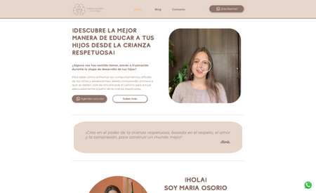 Maria Osorio: Diseño y desarrollo WEB