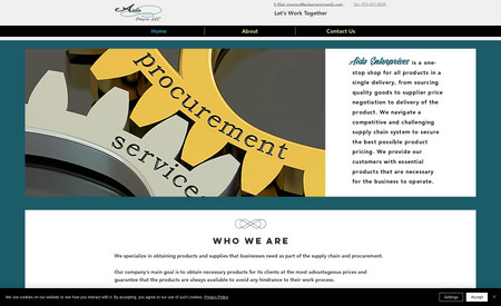 Aida Procurement Services : Website Design, Logo, and Content Strategy 