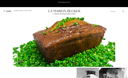 Pâtisserie Becker: WIX STUDIO : Création d'un site web ecommerce 100% responsive pour la Pâtisserie Becker