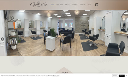 Gemelle Salon: Created site from scratch for a local salon