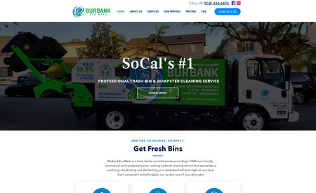 Burbank EcoWash: Burbank EcoWash is a local, family-owned business providing a 100% eco-friendly, commercial and residential power washing curbside cleaning service that specializes in sanitizing, deodorizing and disinfecting your dumpster/trash bins right at your door that’s convenient and affordable. Let us take care of your dirty jobs!