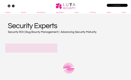 Luta Security: Interactive and responsive professional website redesign.