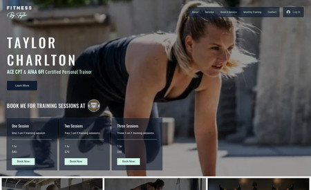 Fitness By Taylor: A website for a local certified fitness trainer in the Aynor/Myrtle Beach area!