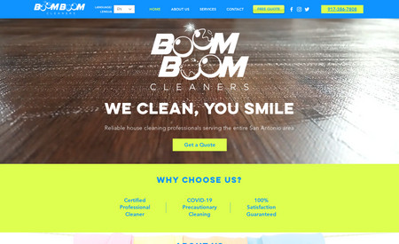 Boom Boom Cleaners: Website Design
Marketing Collateral