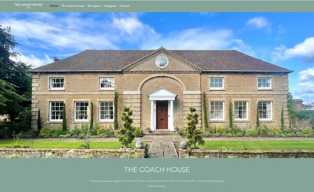 The Coach House 1741: The brief was to create a beautiful and simple website that displayed this amazing property as a film location.