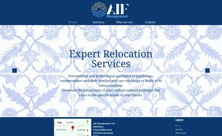 AIF-Managment: Website design 