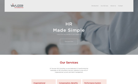 Yavuzer Consulting: Kurumsal web sitesi tasarımı