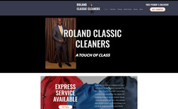 Roland Classic Cleaners A clean website for dry cleaning services