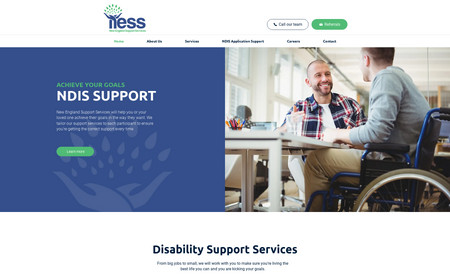 New England Support: New England Suppot Services wanted a whole new fresh website that was modern, easy to navigate and was inline with their branding and goals. 