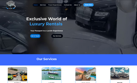 Luxury Powerhouse: Complete website creation from scratch.
