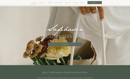 Safehaven Ministries: This site was custom built for non-profit organization dedicated to mentoring teens, young adults, and veterans on the path to recovery. This minimalist and clean design features a fully functional e-commerce storefront, ensuring nationwide accessibility with automated tax and shipping label systems in place. Empowering users, the product feed is optimized with a filter system, allowing personalized selection based on individual interests and needs. The site doesn't just stop at commerce; it includes a booking platform for easy access to services and resources, connecting visitors with service providers seamlessly. Prioritizing user privacy, the site offers encrypted anonymous form submissions and requests. A meticulously organized blog, with categories and tags, allows users to explore relevant topics and discover additional posts based on their interests. Every facet of the site, from the main platform to the storefront and blog, is finely tuned for optimal SEO, ensuring maximum online visibility for Safehaven Freedom Ministries. Dive into this project to witness the harmonious blend of functionality and compassion that defines its digital presence.