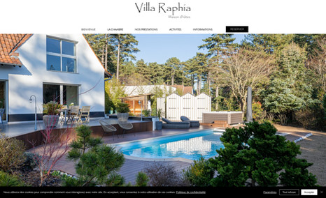 Villa Raphia Site vitrine Chambre d'hôtes à Hardelot