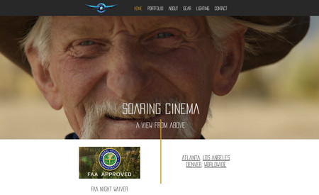 SoaringCinema: This website has a sleek design centered around their content but also a strongly built SEO built on each page extending its organic reach. 