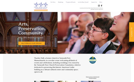 Thacher Hall: Website design