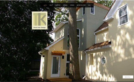 Trevor Keir Design: Deigned and developed the Wix website for a local home designer and builder.