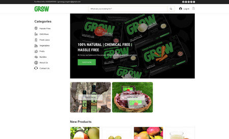 Grow: Website designing with mobile and desktop optimization. Domain and Wix premium plans are connected also.