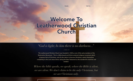 Leatherwoodchristian: Website Build