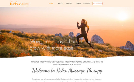 Helix Massage: New website for Seattle-based Massage Therapist.