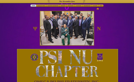 Psi Nu Chapter of Omega Psi Phi Fraternity, Inc.: The Psi Nu Chapter of The Omega Psi Phi Fraternity, Inc. was founded on April 7, 1972 in Alexandria, VA